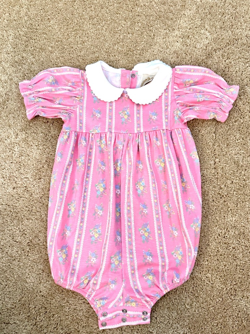 Beaufort Bonnet Company 2T Pink Floral Bubble